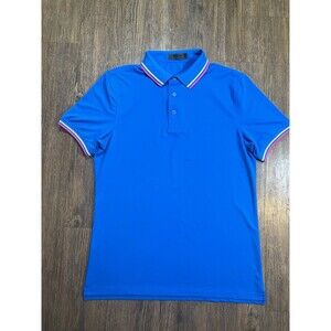 G/FORE Polo Shirt Mens Medium Pink Tipped Collar Golf Performance Casual Top